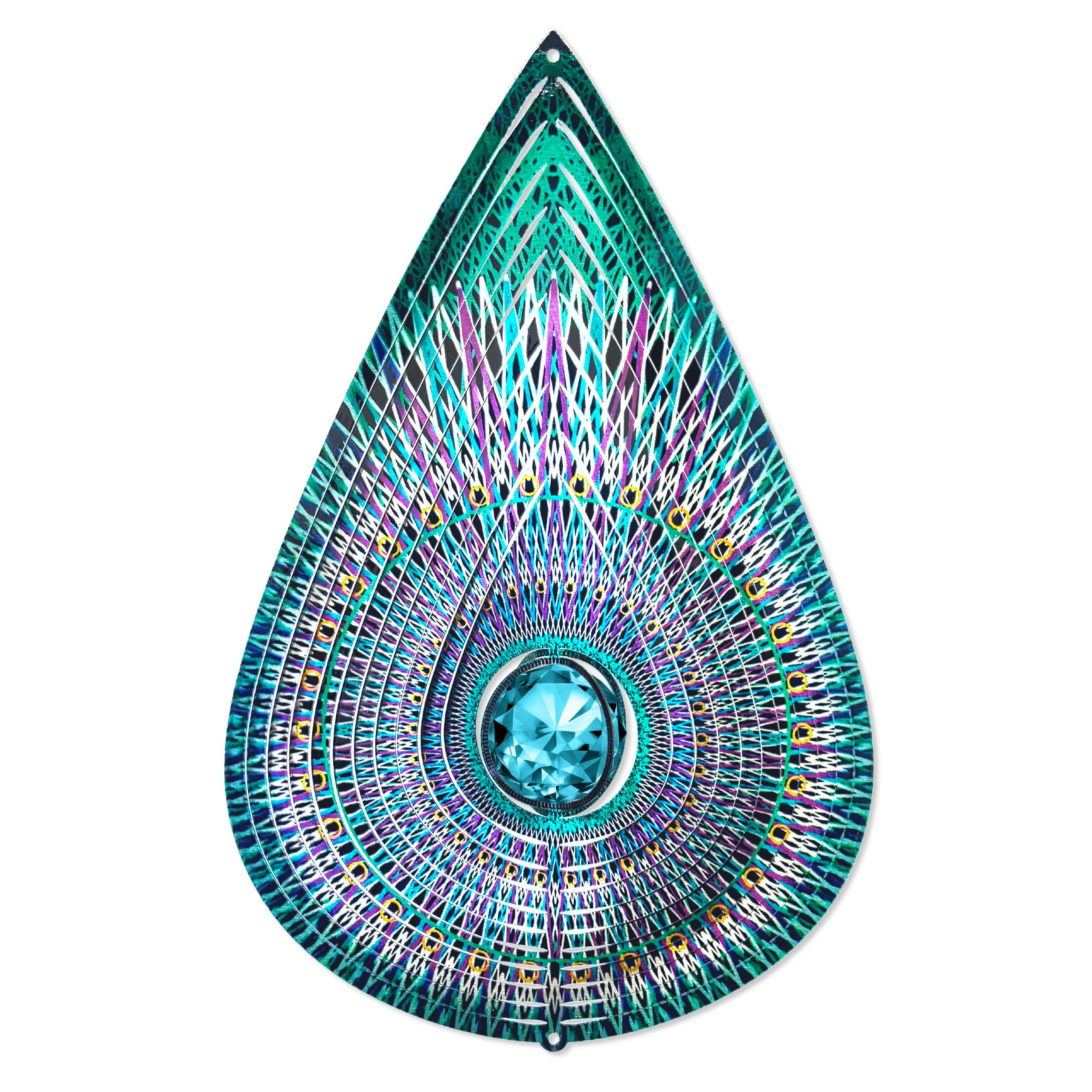 Eye Think CineSpinner スリットアニメーション　スピナー 460 Crystal Cosmic Teardrop | Spinfinity Designs